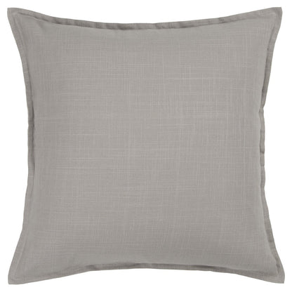 20" Gray Cotton Throw Pillow 6.25" (L) x 20.0" (W) x 20.0" (H) FurniFindUSA