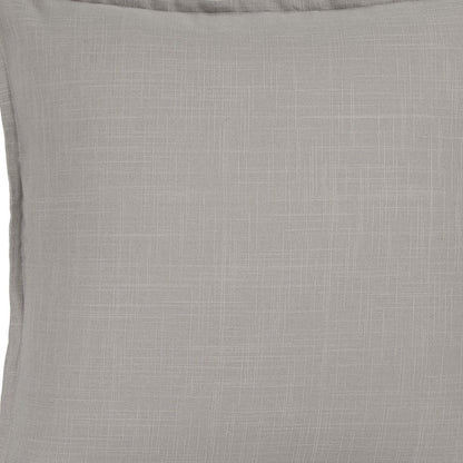 20" Gray Cotton Throw Pillow 6.25" (L) x 20.0" (W) x 20.0" (H) FurniFindUSA