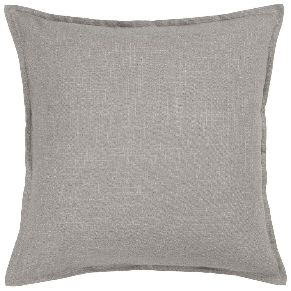 20" Gray Cotton Throw Pillow — view 4