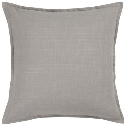 20" Gray Cotton Throw Pillow