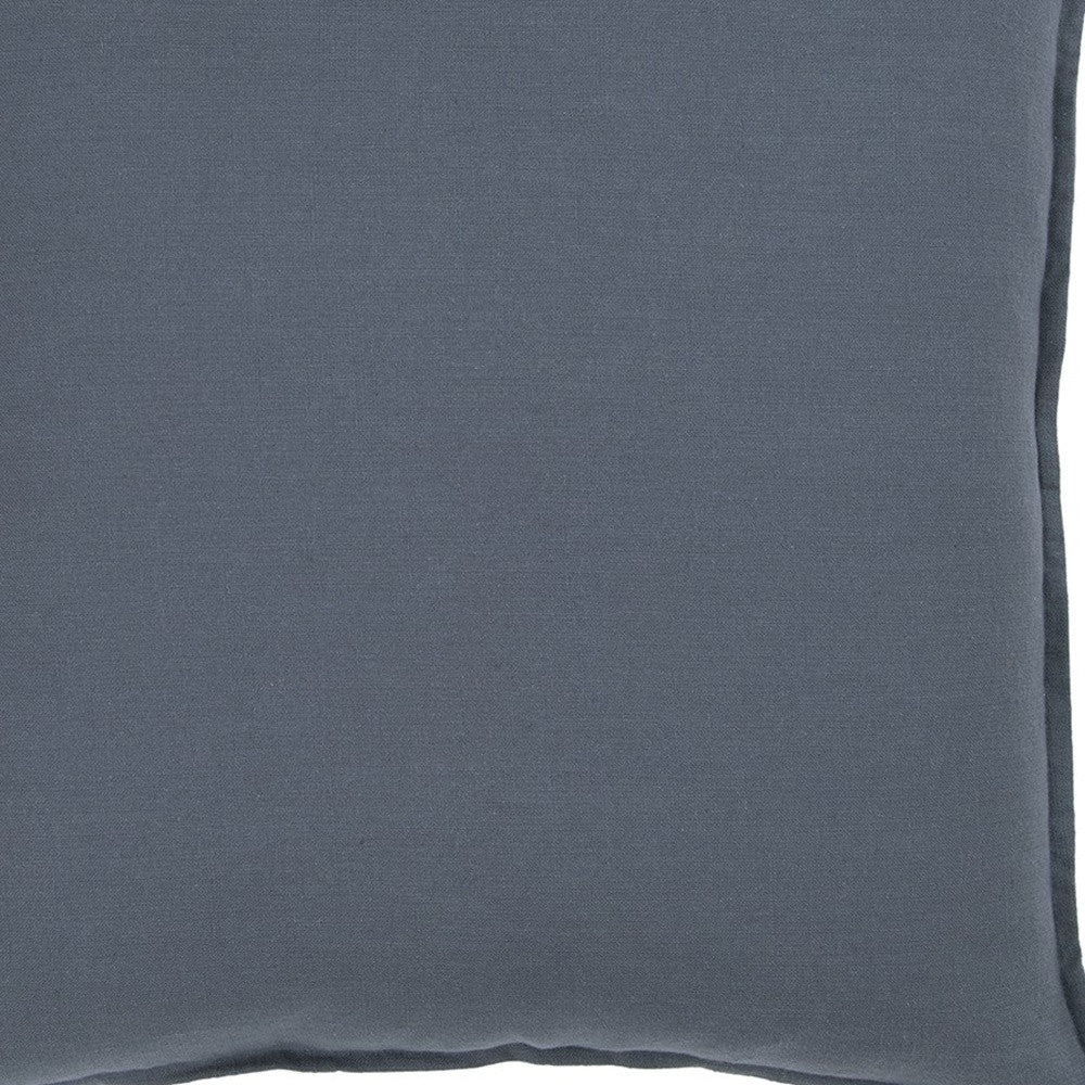 20" Slate Blue Cotton Throw Pillow FurniFindUSA