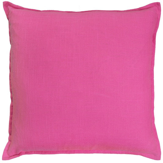 20" Hot Pink Cotton Throw Pillow FurniFindUSA