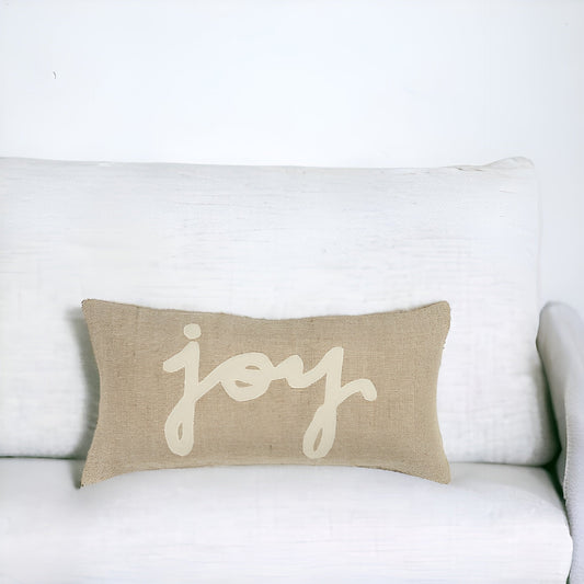 11" X 21" Natural Cotton Throw Pillow 6.25" (L) x 21.0" (W) x 11.0" (H) FurniFindUSA