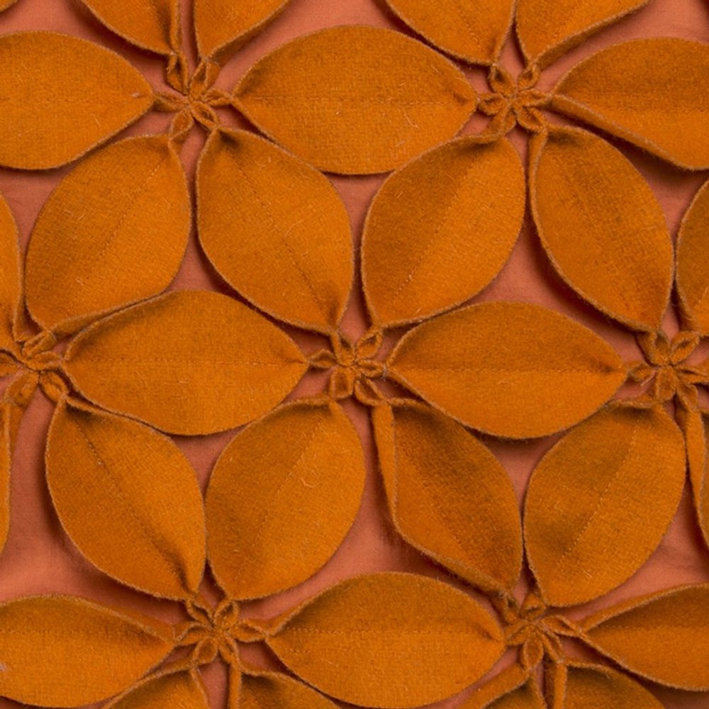 18" Orange Cotton Throw Pillow — view 2