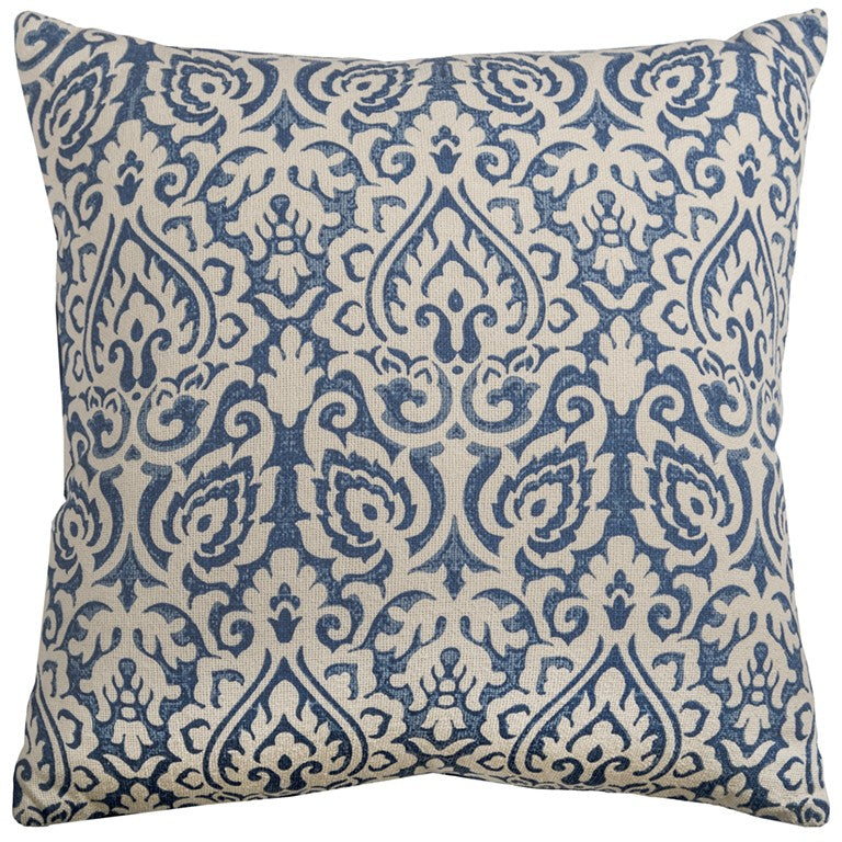 22" Navy Cotton Throw Pillow 6.25" (L) x 22.0" (W) x 22.0" (H) FurniFindUSA