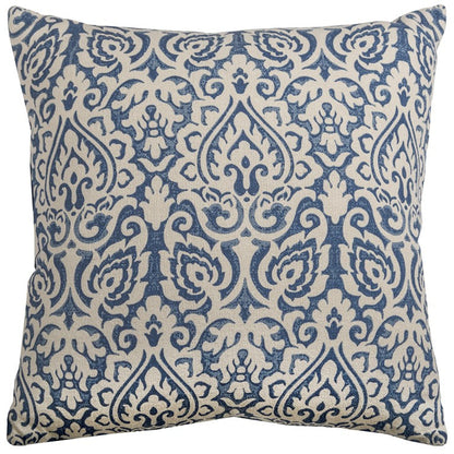 22" Navy Cotton Throw Pillow 6.25" (L) x 22.0" (W) x 22.0" (H) FurniFindUSA