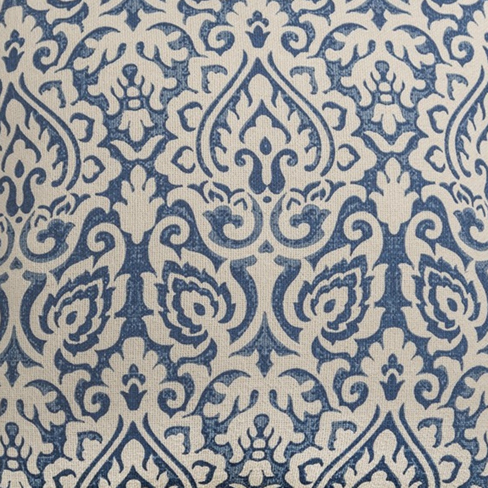 22" Navy Cotton Throw Pillow 6.25" (L) x 22.0" (W) x 22.0" (H) FurniFindUSA