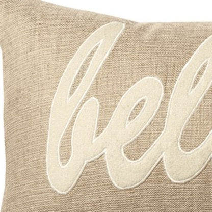21" X 11" Natural Cotton Throw Pillow FurniFindUSA
