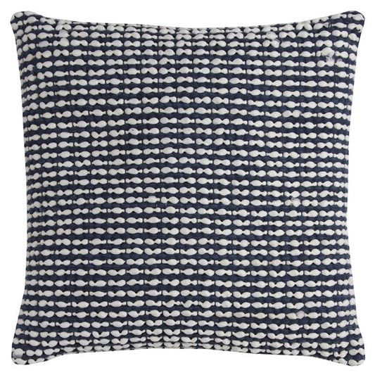 20" X 20" Blue and White Weave Cotton Zippered Pillow FurniFindUSA