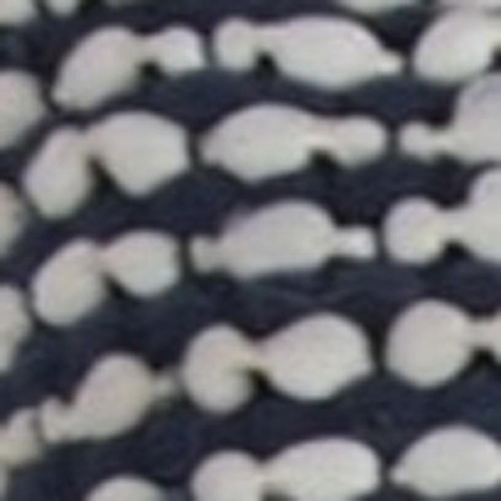 20" X 20" Blue and White Weave Cotton Zippered Pillow — view 5