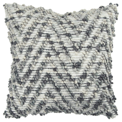 20" Natural Gray Cotton Throw Pillow FurniFindUSA