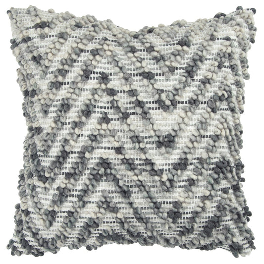 20" Natural Gray Cotton Throw Pillow FurniFindUSA