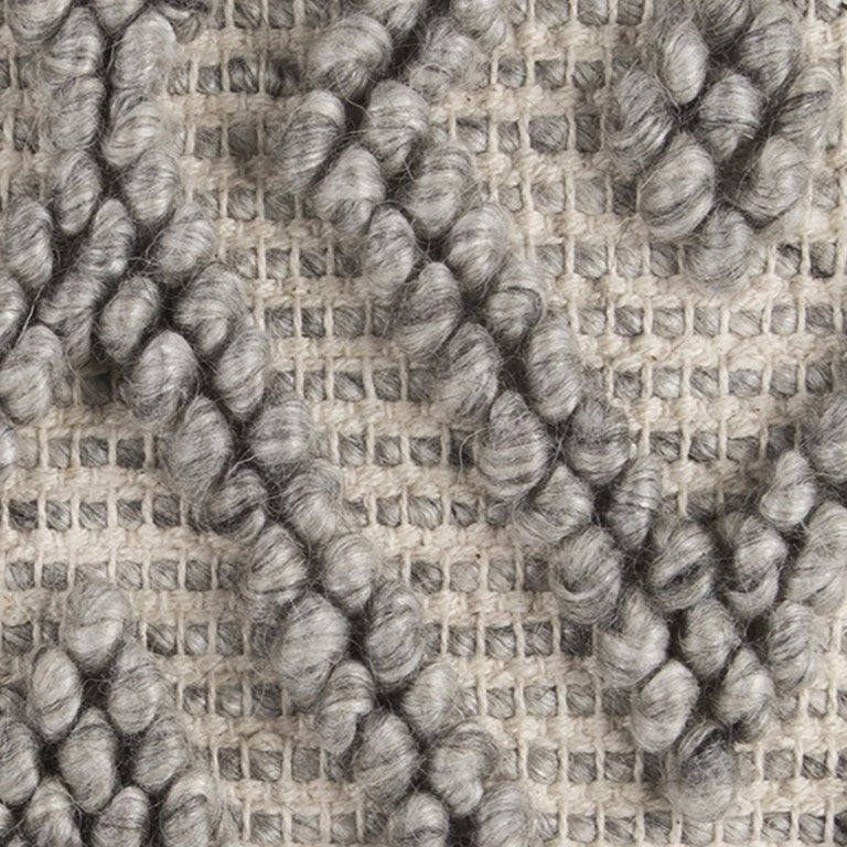 20" Natural And Gray Cotton Throw Pillow FurniFindUSA