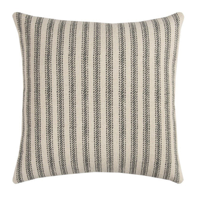 Gray Natural Ticking Stripe Throw Pillow HomeRoots