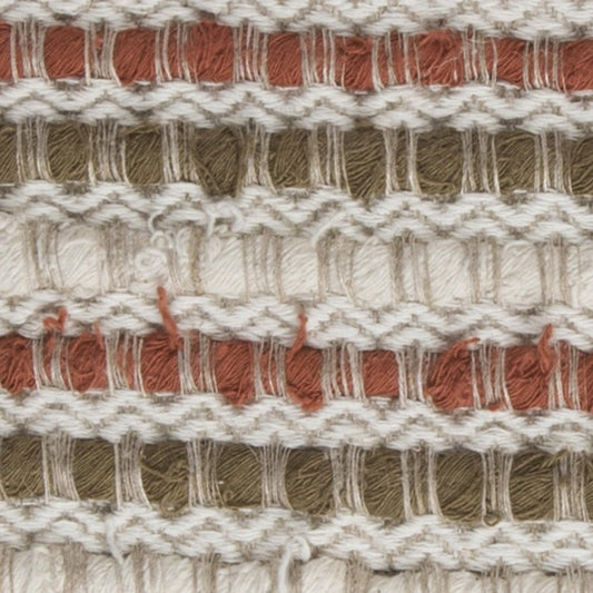 Brown Beige Nubby Texture Bands Throw Pillow