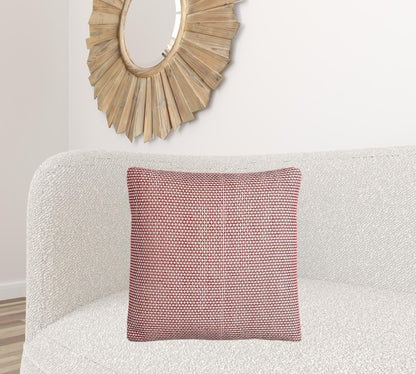 Red Ivory Scaled Diamond Pattern Throw Pillow FurniFindUSA