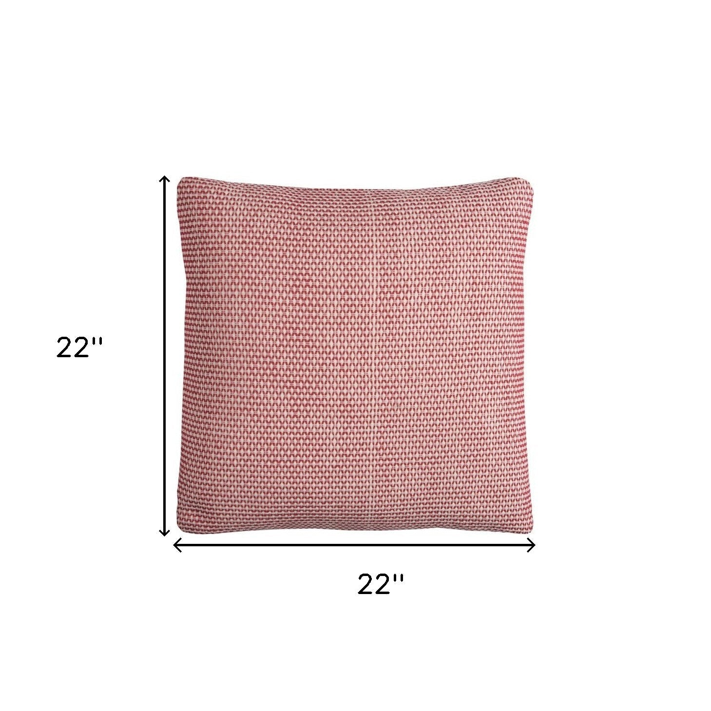 Red Ivory Scaled Diamond Pattern Throw Pillow FurniFindUSA