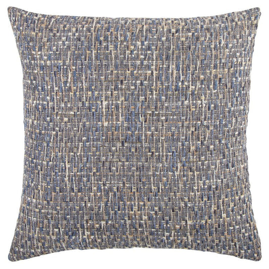 Blue Gray Metallic Nubby Textured Throw Pillow FurniFindUSA