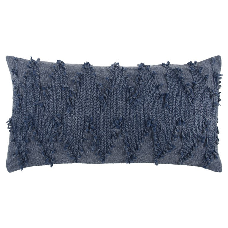 14" X 26" Indigo Cotton Throw Pillow FurniFindUSA