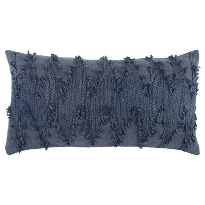 14" X 26" Indigo Cotton Throw Pillow FurniFindUSA