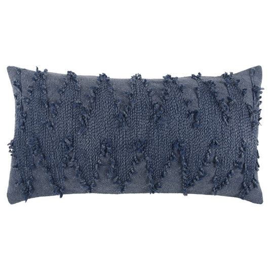 14" X 26" Indigo Cotton Throw Pillow FurniFindUSA
