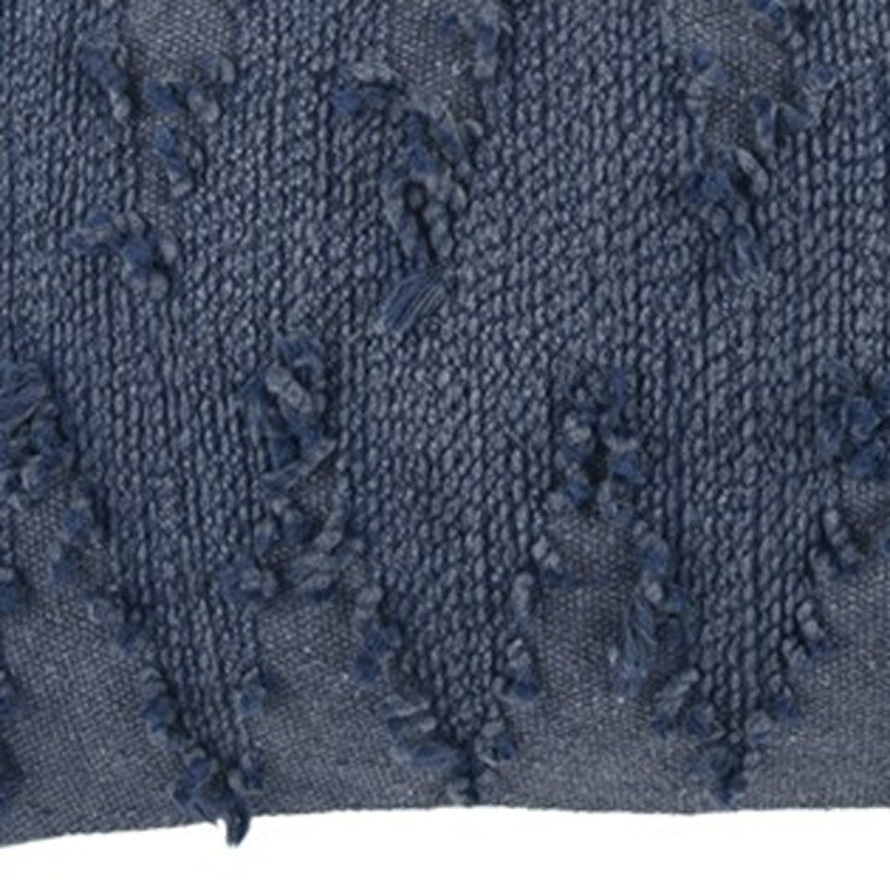 14" X 26" Indigo Cotton Throw Pillow FurniFindUSA