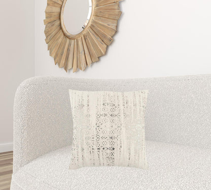 20 X 20 Natural Zippered 100% Cotton Throw Pillow FurniFindUSA