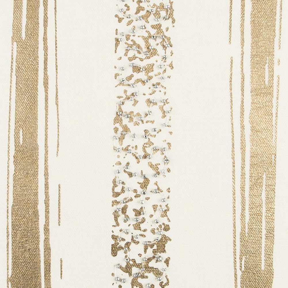 Gold Glam Stripe Beaded Throw Pillow — view 4