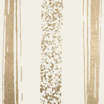 Gold Glam Stripe Beaded Throw Pillow HomeRoots