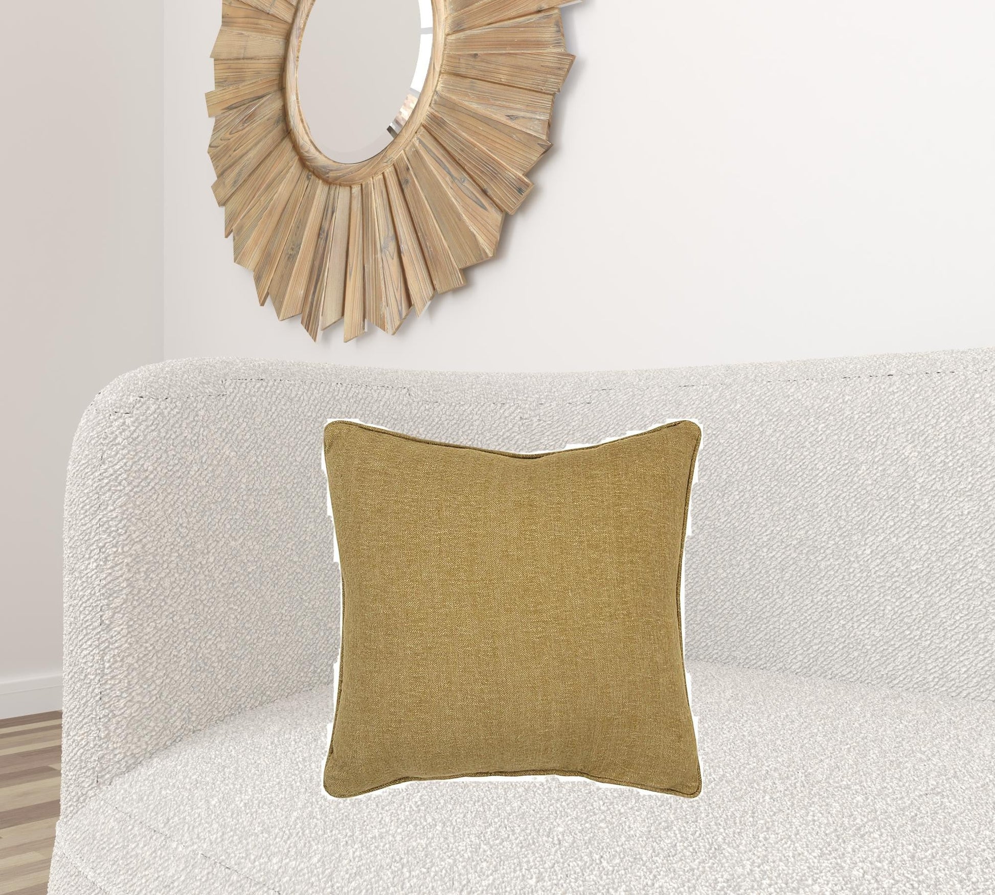 Gold Solid Classic Decorative Throw Pillow FurniFindUSA
