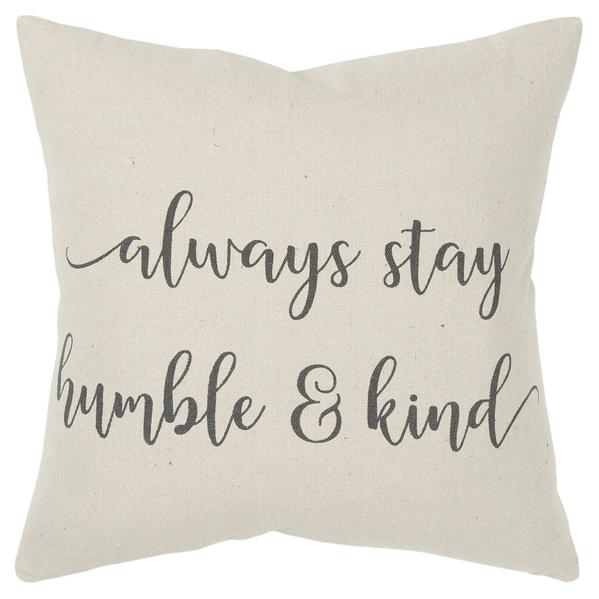 Gray Cream Humble and Kind Throw Pillow FurniFindUSA
