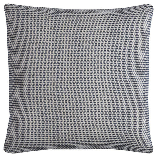 Indigo Ivory Scaled Diamond Pattern Throw Pillow