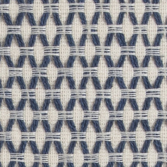 Indigo Ivory Scaled Diamond Pattern Throw Pillow