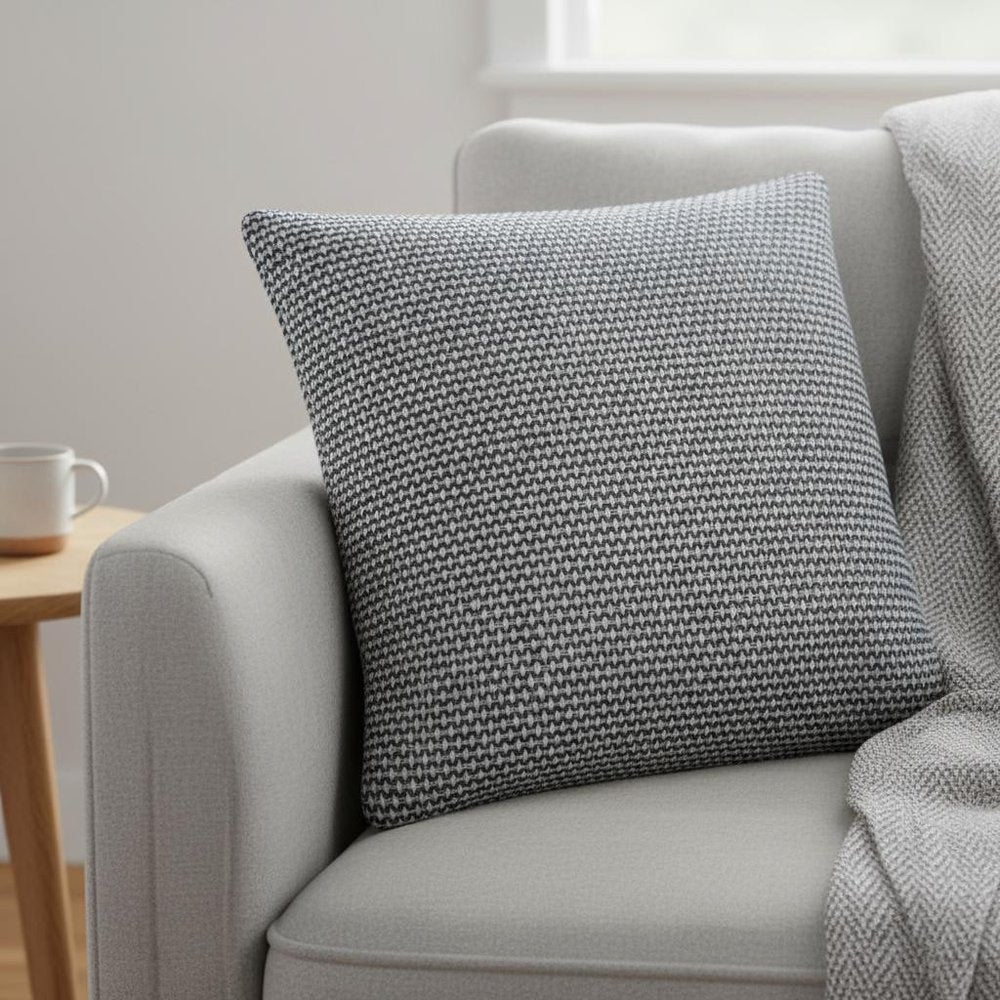 Indigo Ivory Scaled Diamond Pattern Throw Pillow HomeRoots