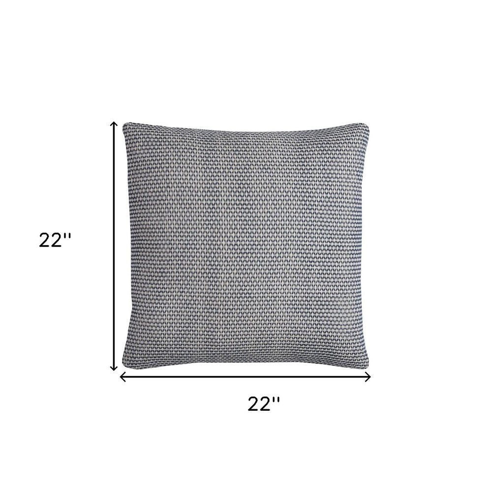 Indigo Ivory Scaled Diamond Pattern Throw Pillow — view 3