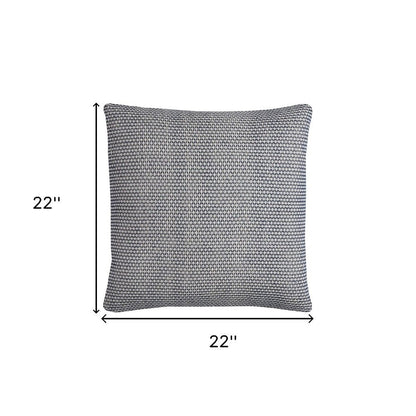 Indigo Ivory Scaled Diamond Pattern Throw Pillow HomeRoots