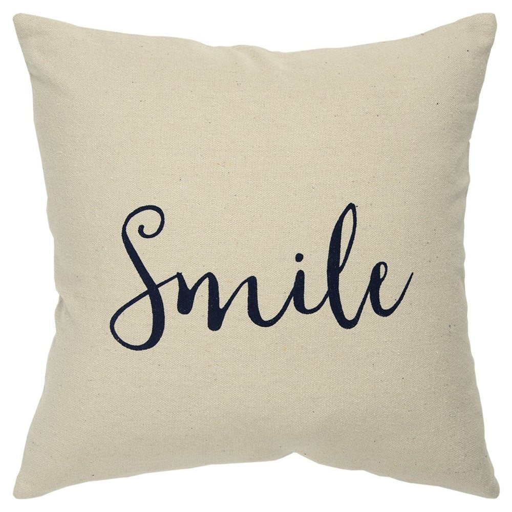20" X 20" Black and Taupe Cotton Zippered Pillow — view 1