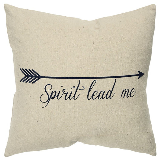 Black Taupe Canvas Spirit Lead Throw Pillow FurniFindUSA