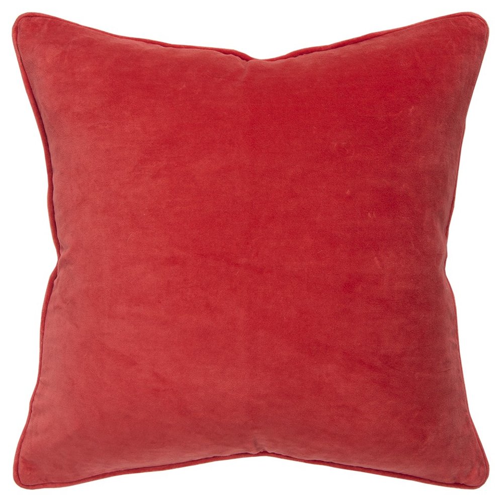 20" Red Cotton Throw Pillow HomeRoots