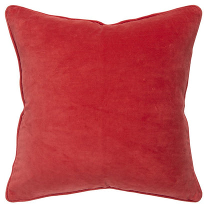 20" Red Cotton Throw Pillow HomeRoots