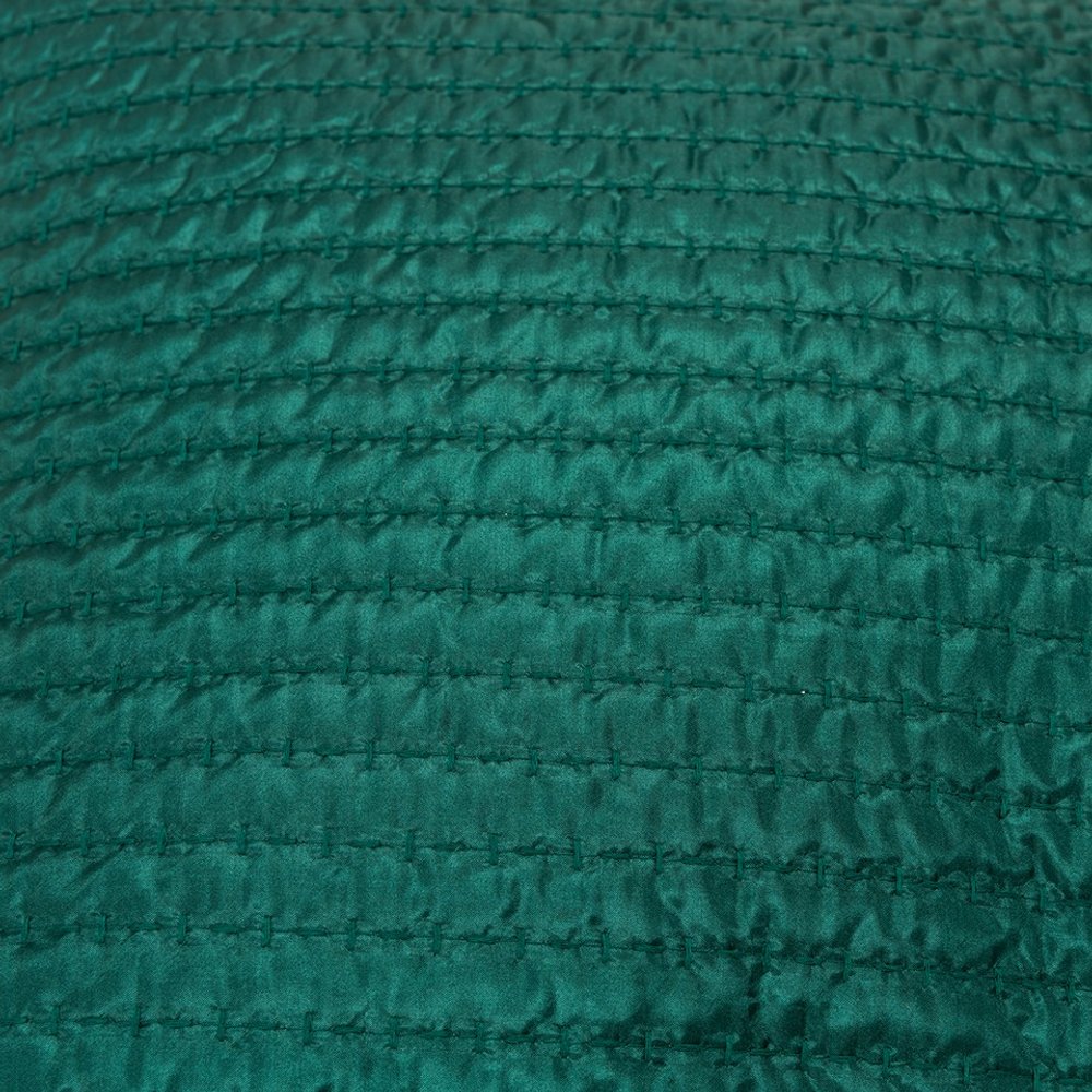 Teal Smooth Weaved Modern Throw Pillow — view 3