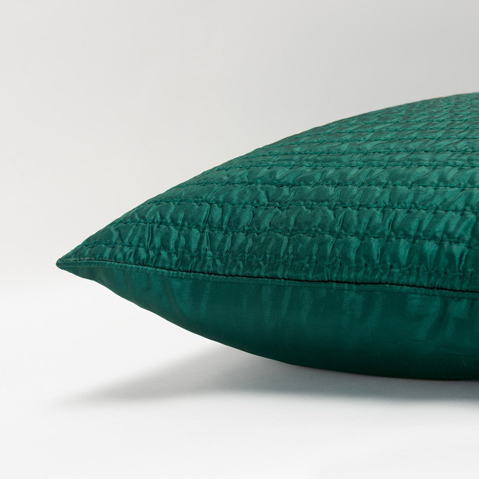 Teal Smooth Weaved Modern Throw Pillow FurniFindUSA