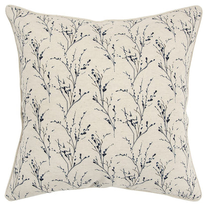Blue Tiny Floral Buds Throw Pillow FurniFindUSA