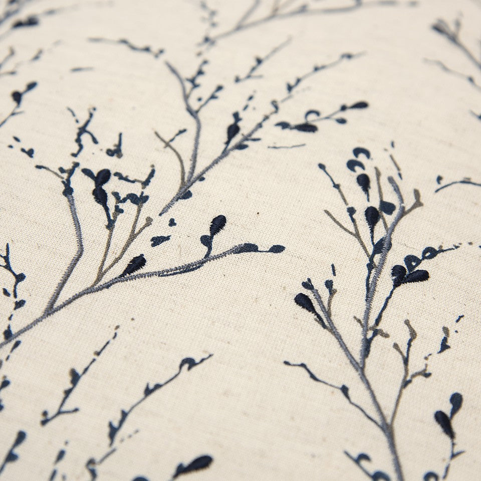 Blue Tiny Floral Buds Throw Pillow FurniFindUSA