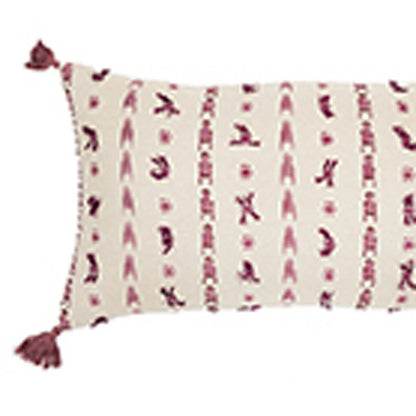 14" X 26" Natural Cotton Throw Pillow HomeRoots