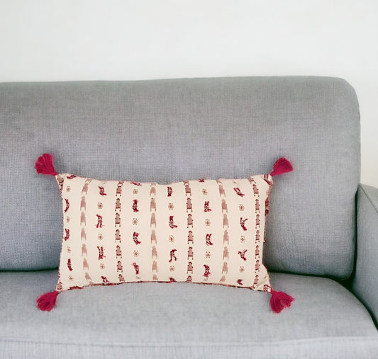 14" X 26" Natural Cotton Throw Pillow FurniFindUSA