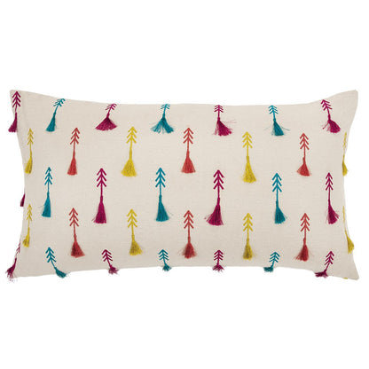Bright Tone Feathered Arrows Lumbar Pillow FurniFindUSA