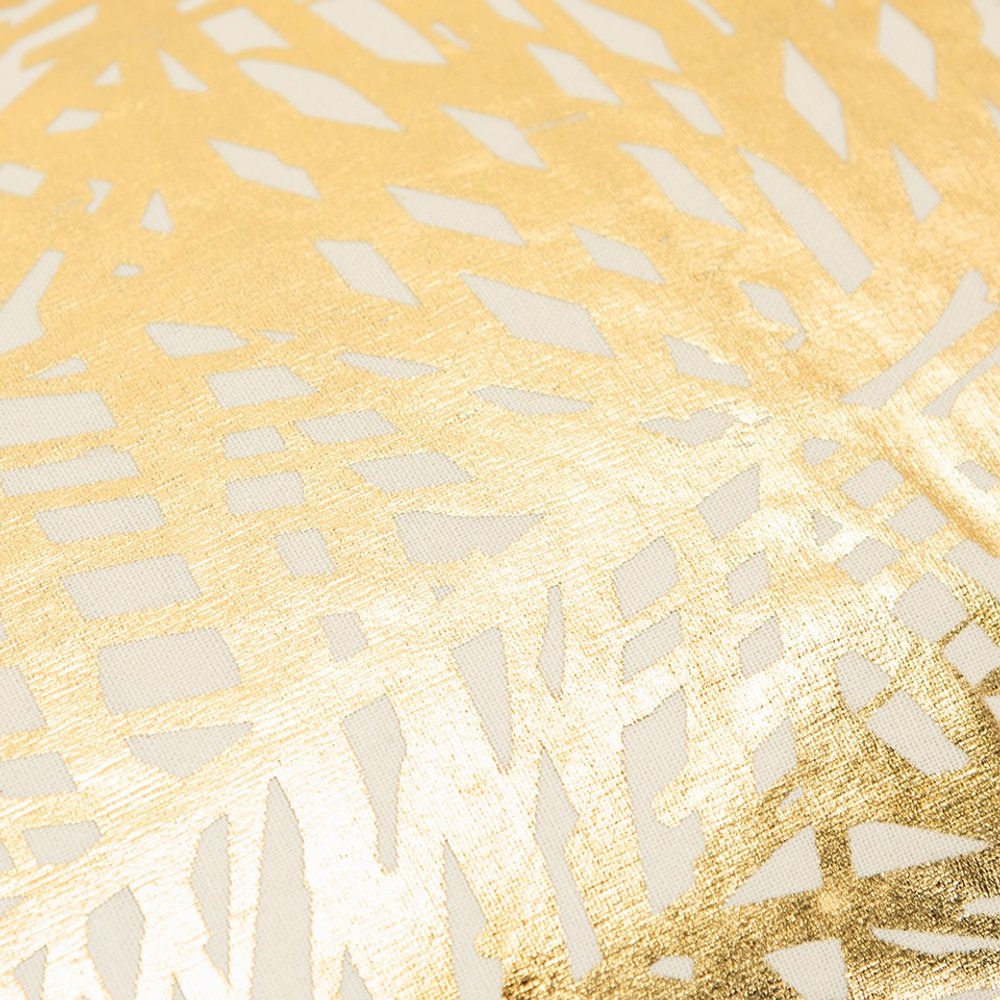 Gold Foil Etched Pattern Lumbar Pillow — view 3