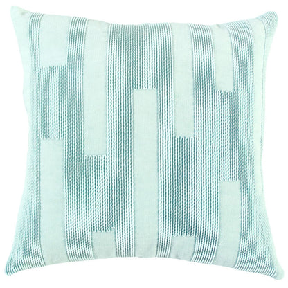 Aqua Blue Dimensional Pattern Play Throw Pillow FurniFindUSA