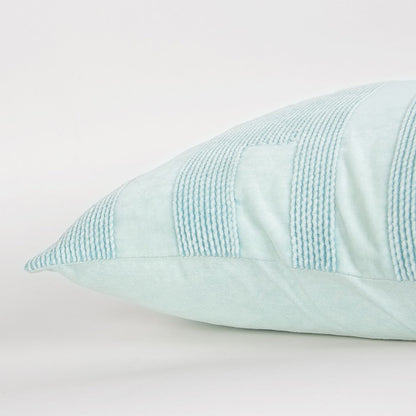 Aqua Blue Dimensional Pattern Play Throw Pillow FurniFindUSA